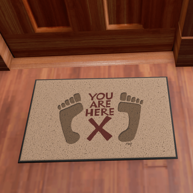 Door Mat You Are Here