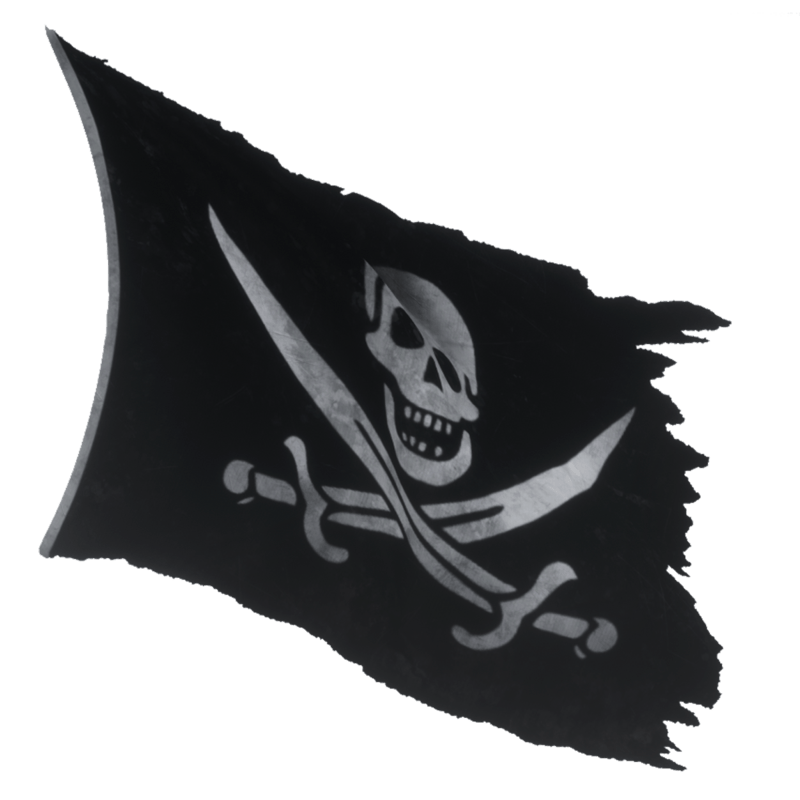 Pirate Flag 01 Blowing 03