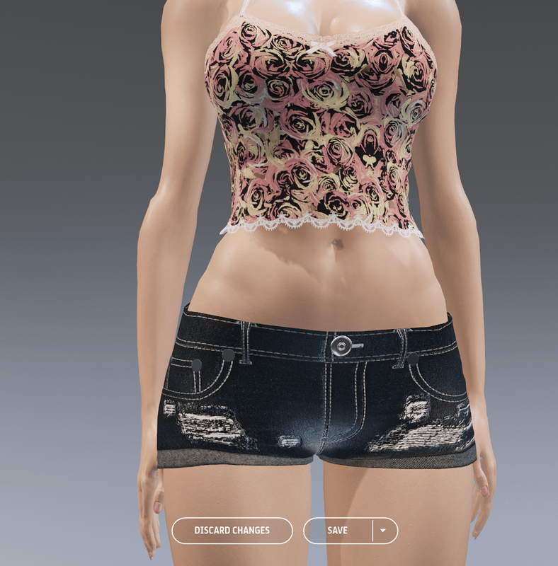 Black Shorts w/Folds - Female