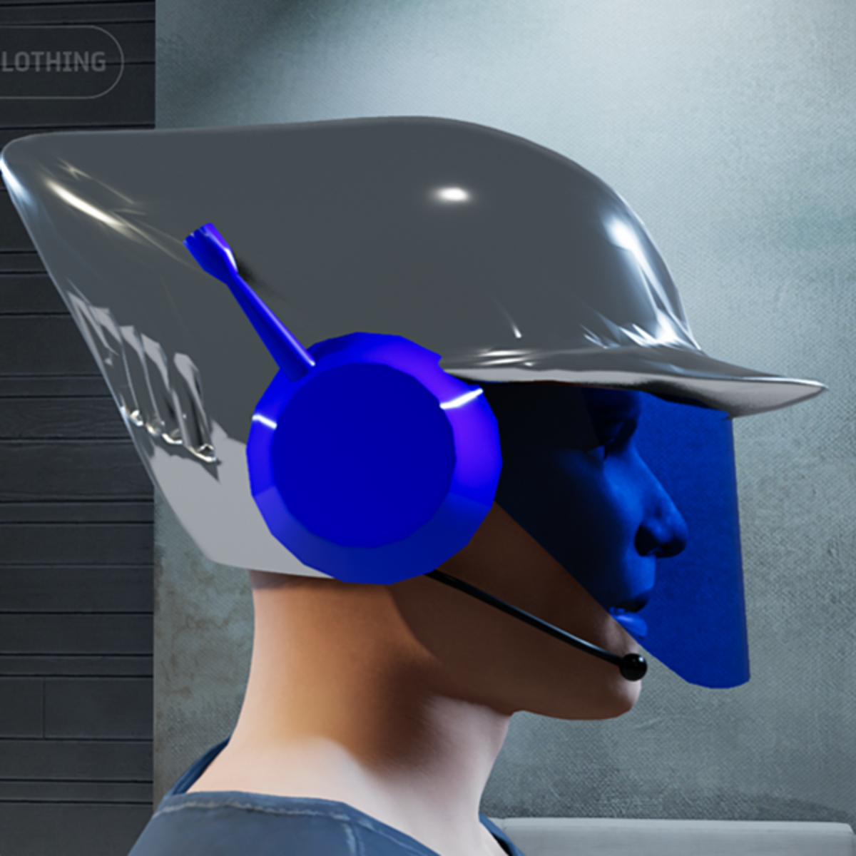 Cyberpunk Helmet (Male)