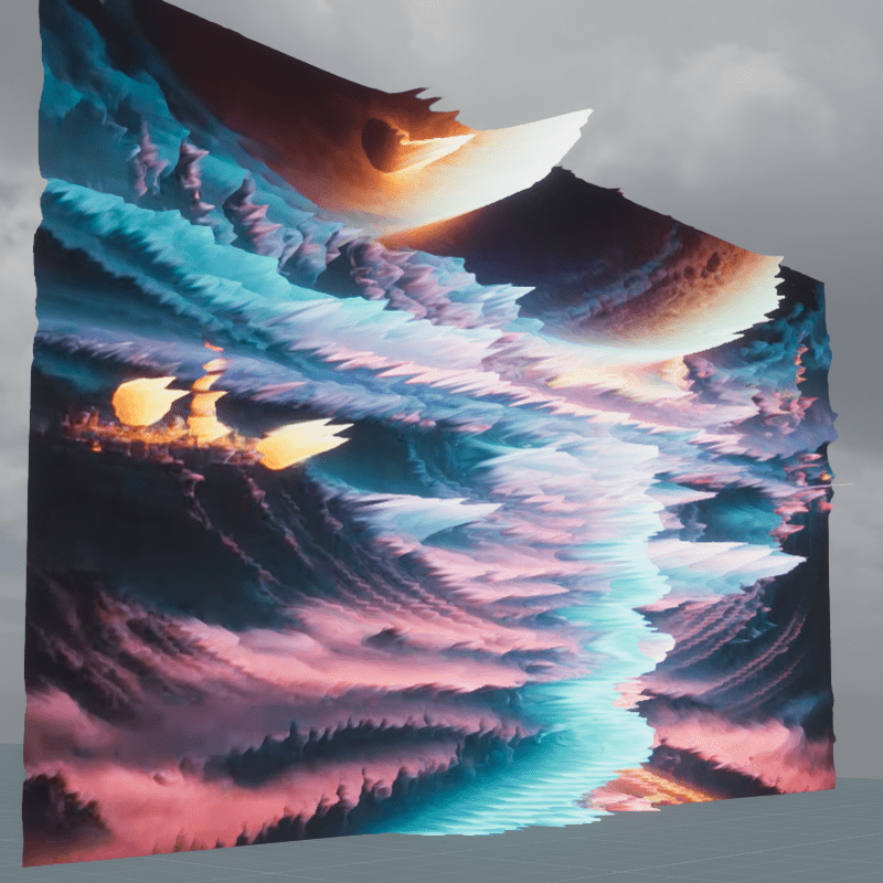 Displacement Screen HIGH POLY