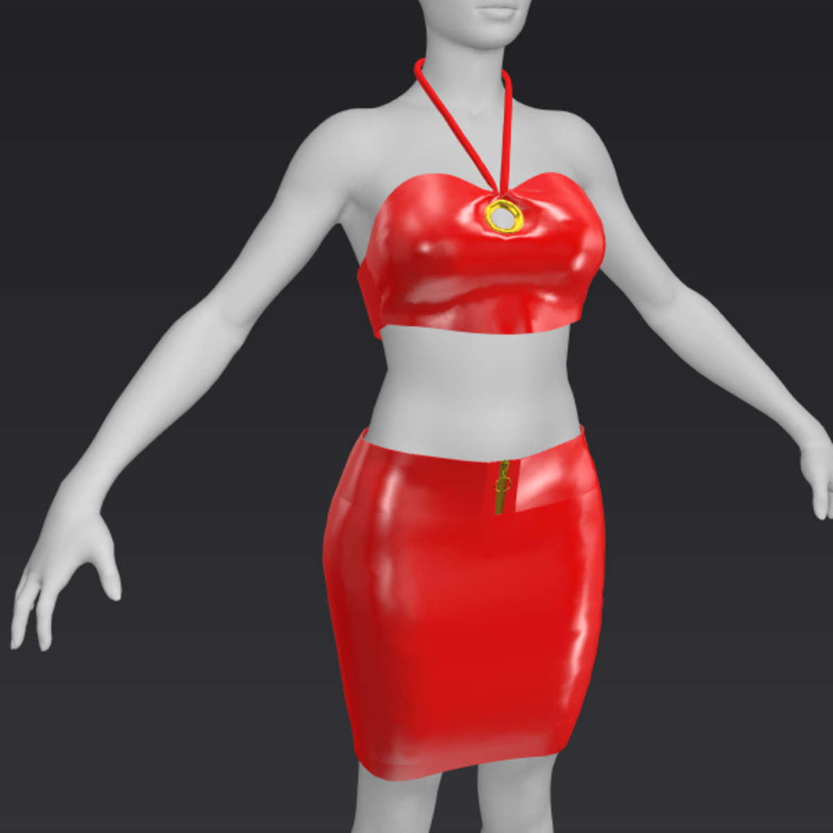 Latex Club outfit - Red