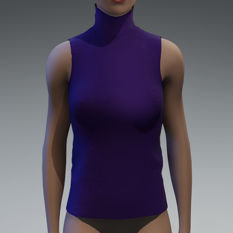 Violet turtle neck top
