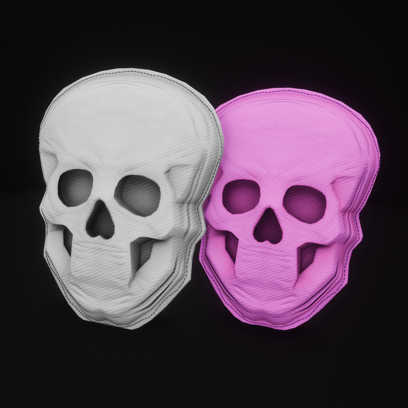 SKULL PILLOWS (PAIR)
