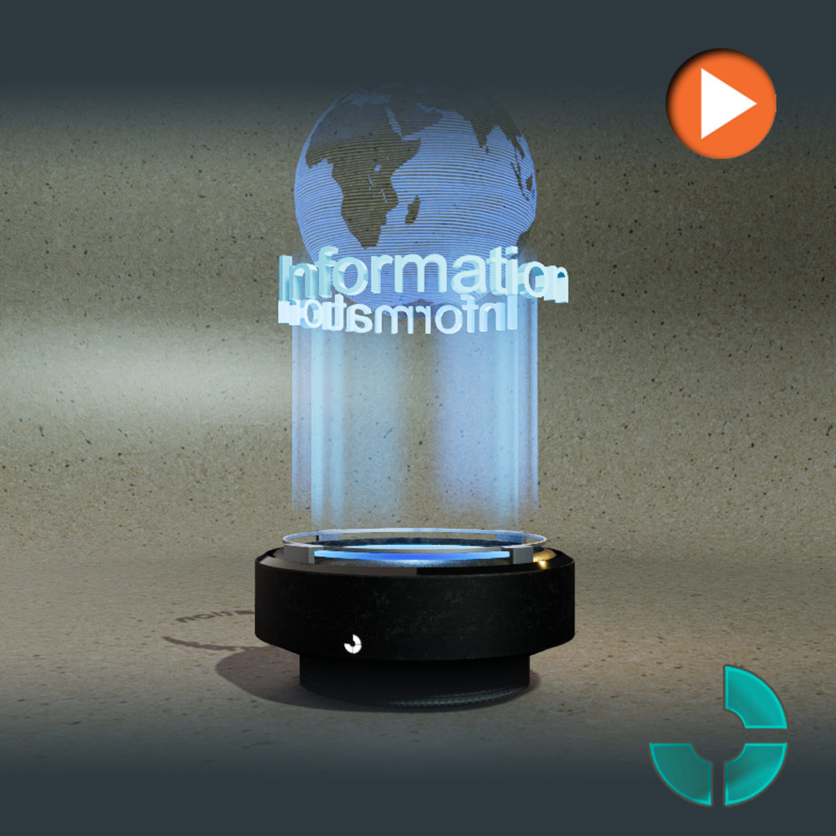 Black Holographic Display