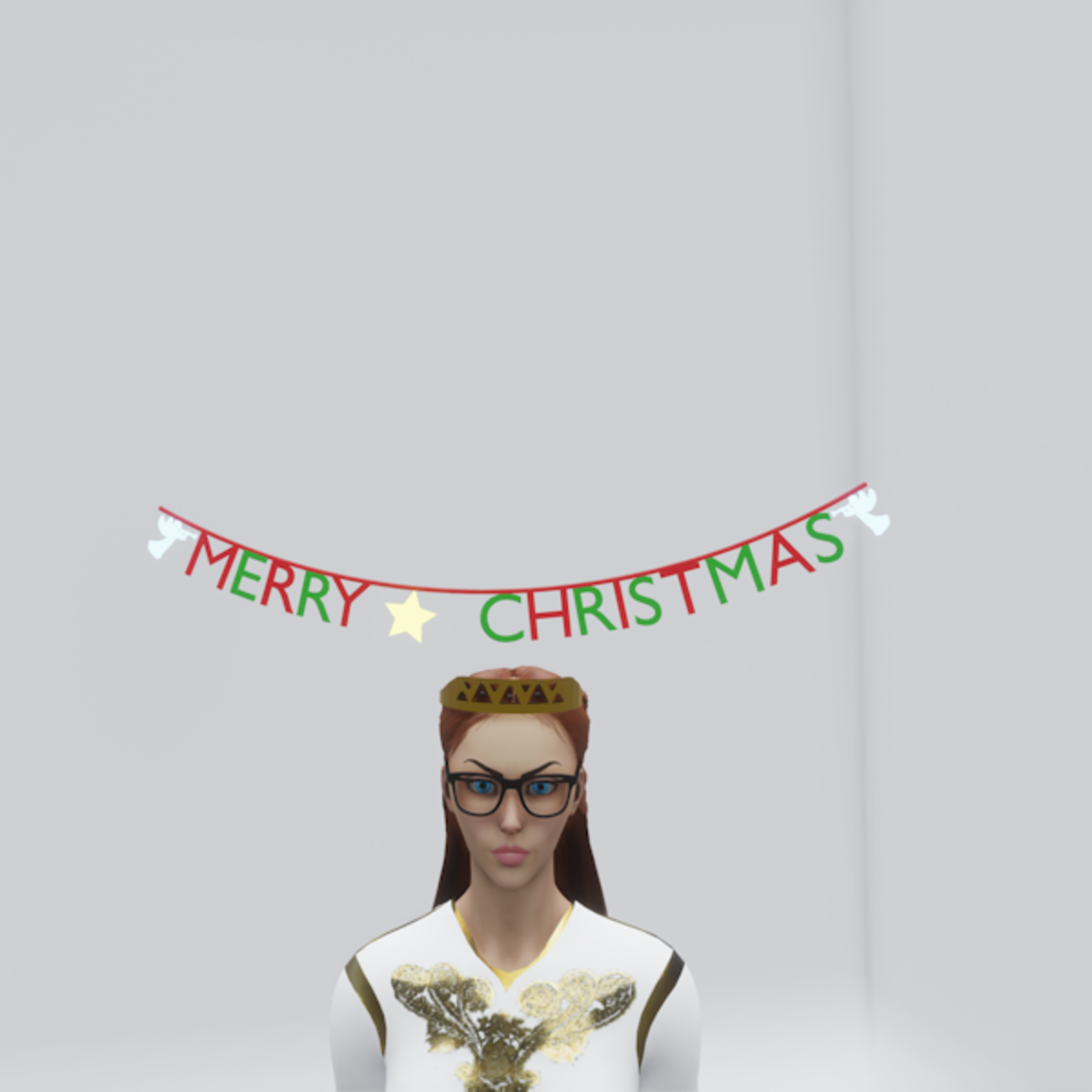 Christmas Bunting Over Head