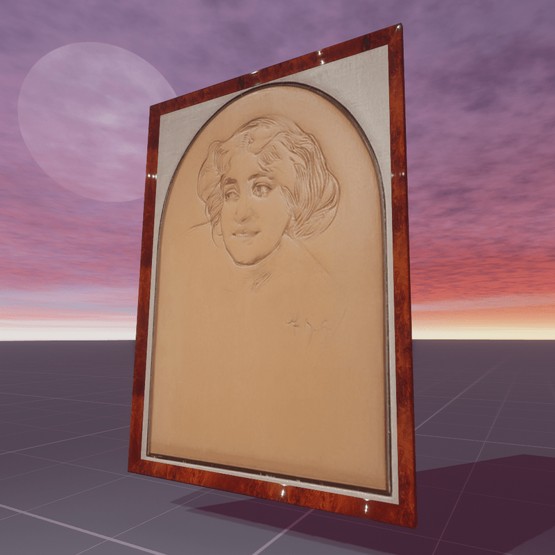 Head of a Girl Alphonse Mucha 1