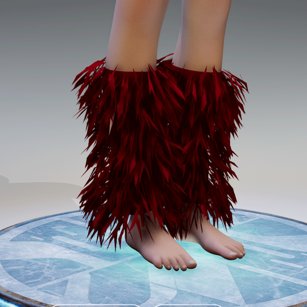 GoGo Dancer Furry Legwarmers WINE RED