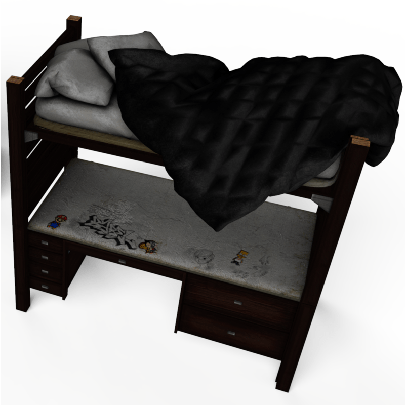 Twin Desk Bed No.3