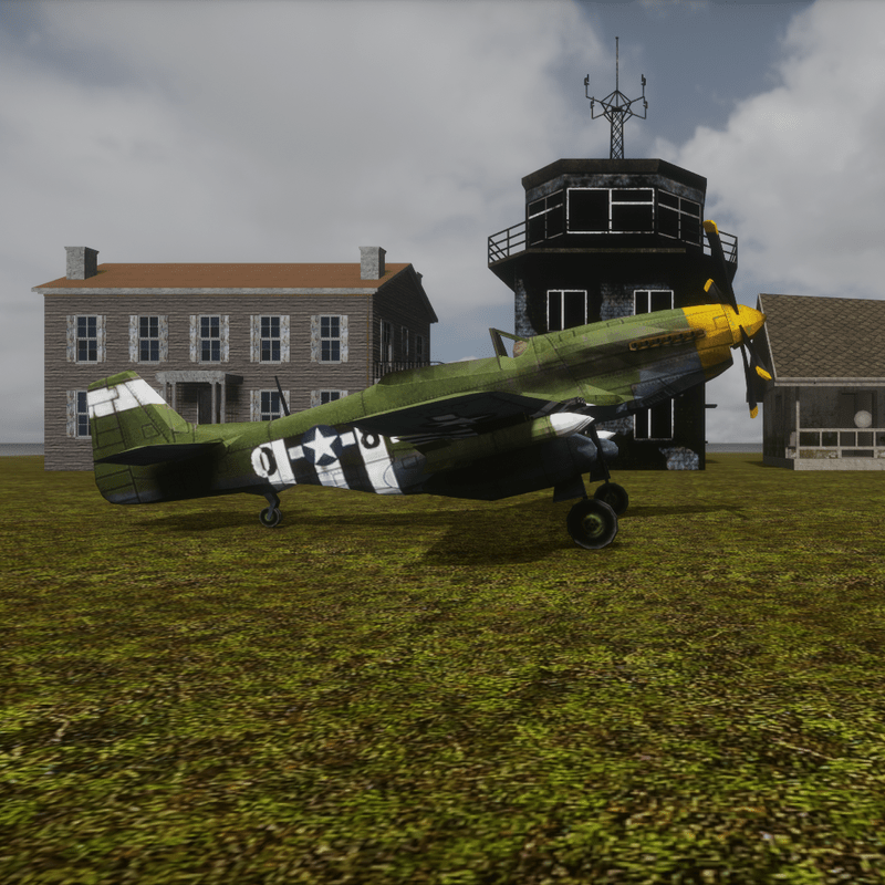 P-51 Mustang lowpoly