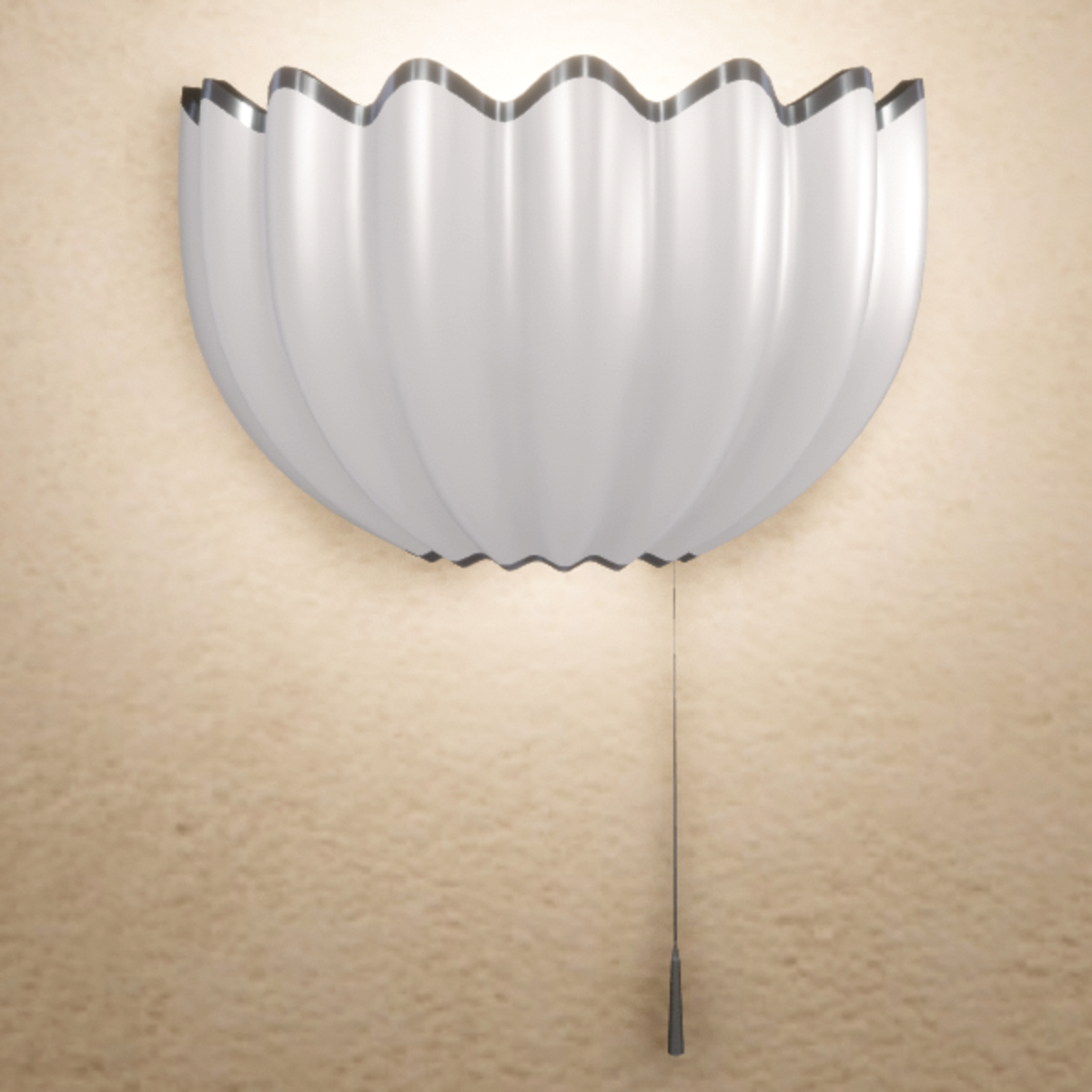 Shell Wall Lamp - Silver - Not Scripted