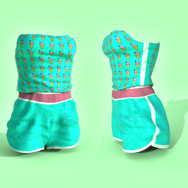 Romper Velvet Ice Cream