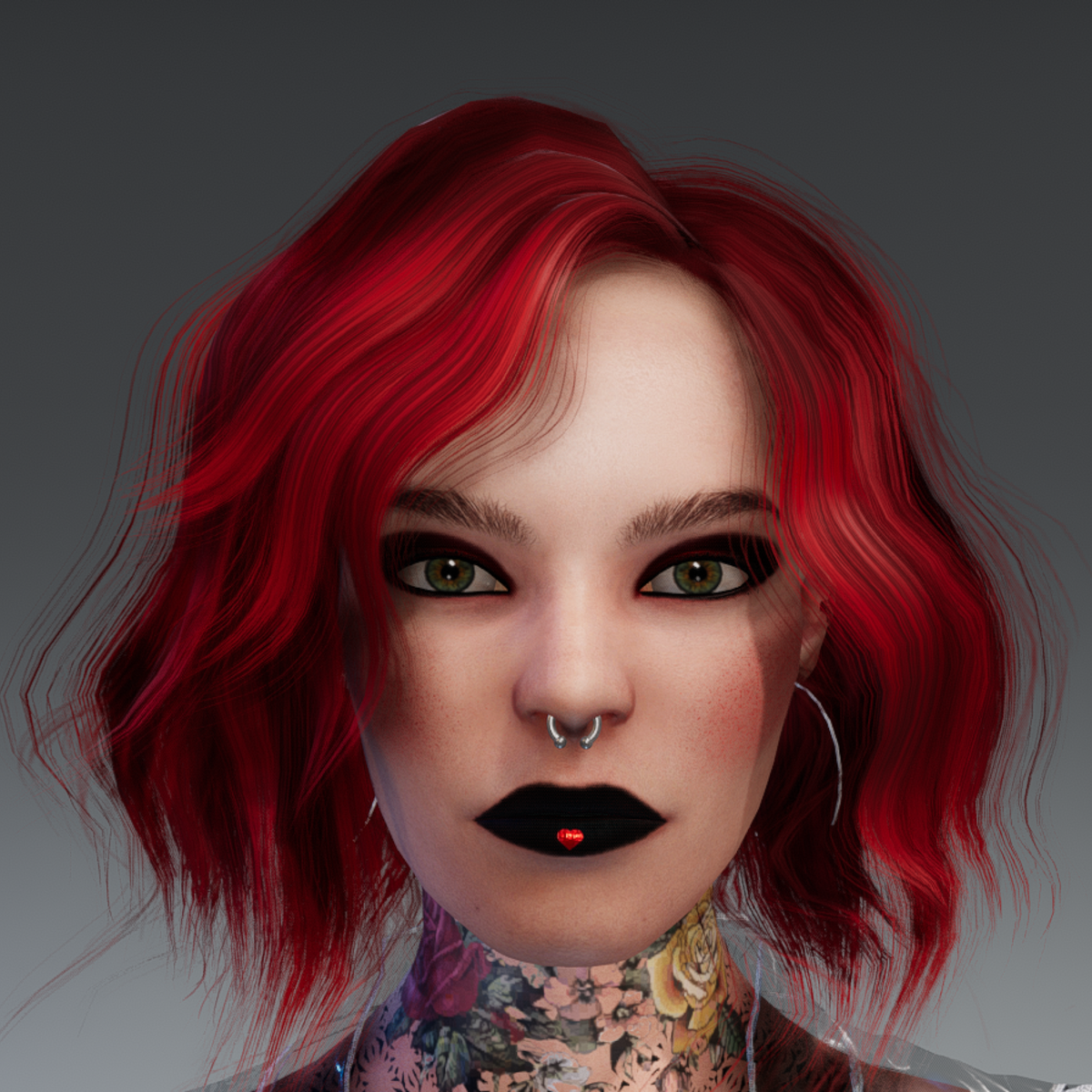 Daphne Valentine Makeup Heart