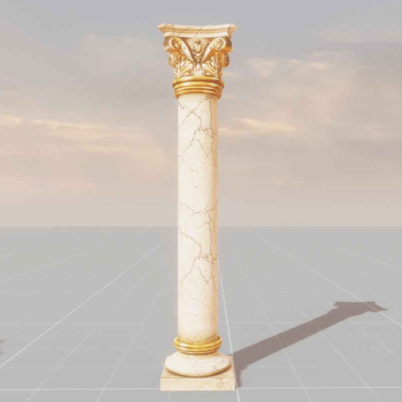 Artistic Gold Column
