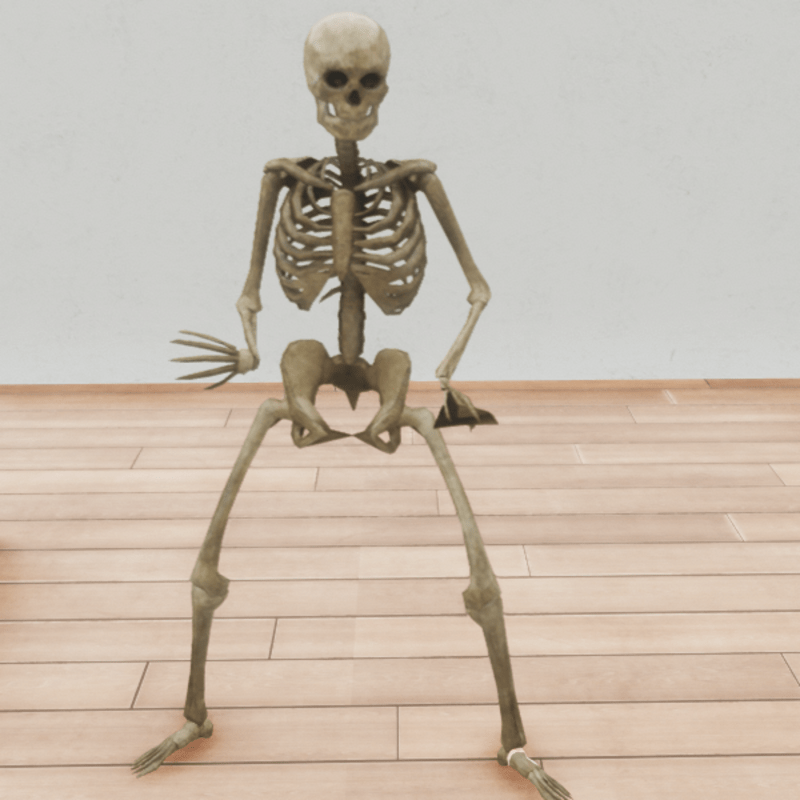 Skeleton Standing Animated dummy