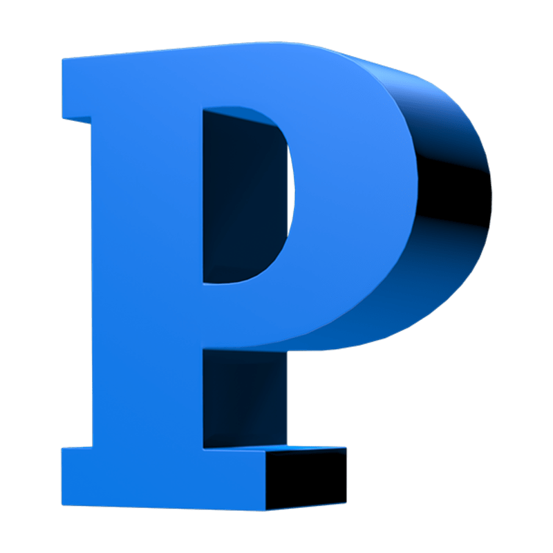 LOOT: Letter P (Blue)