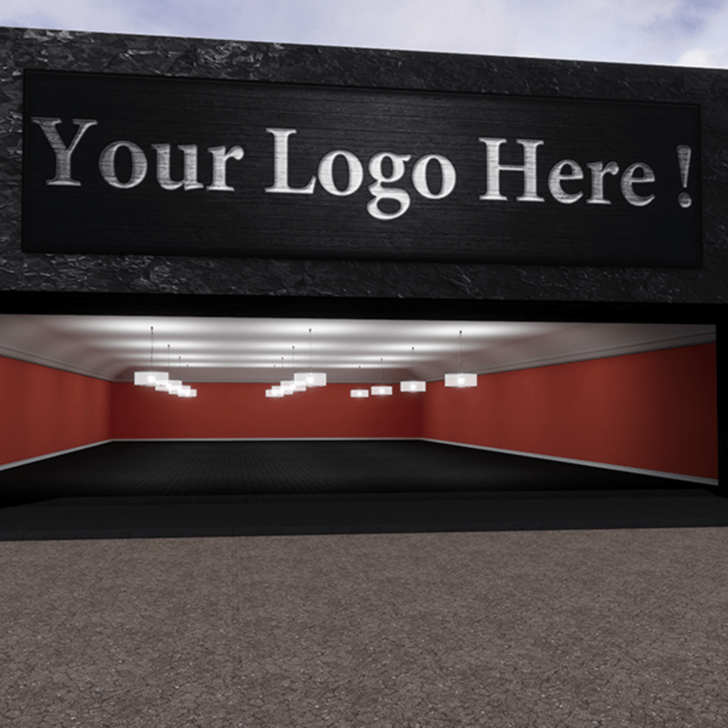 Store - Huge Room Shop - Black - With Lamps