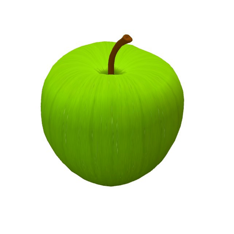 Grüner Apfel 3d Model