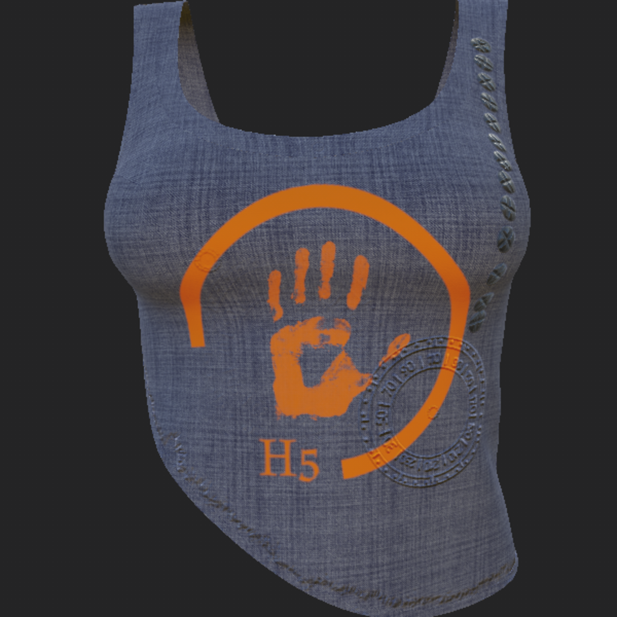 H5 shirt lila orange