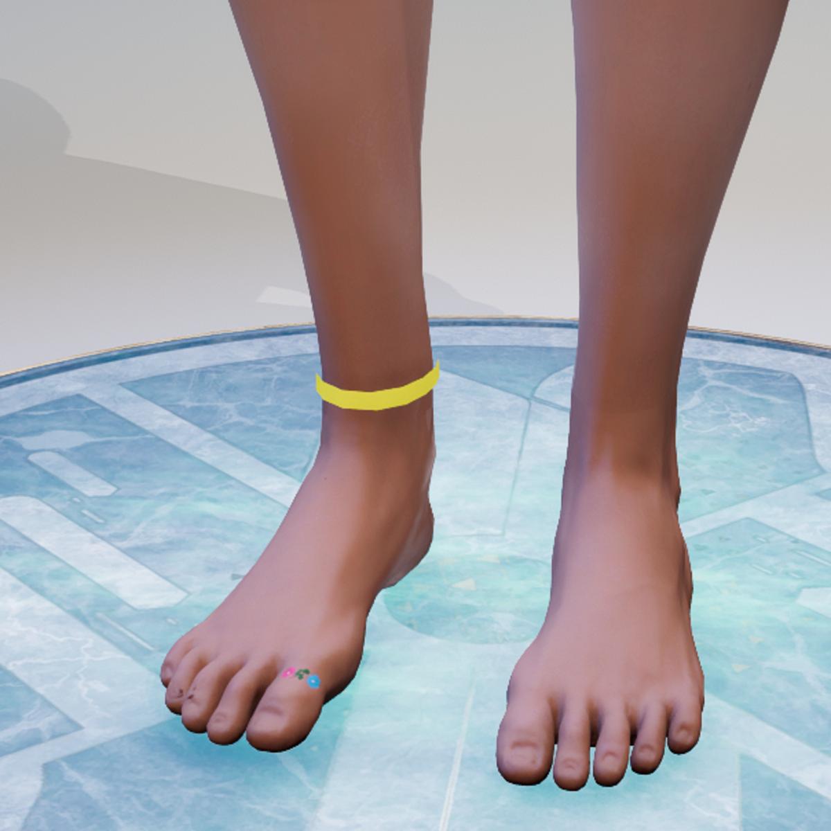 Emissive Yellow Anklet