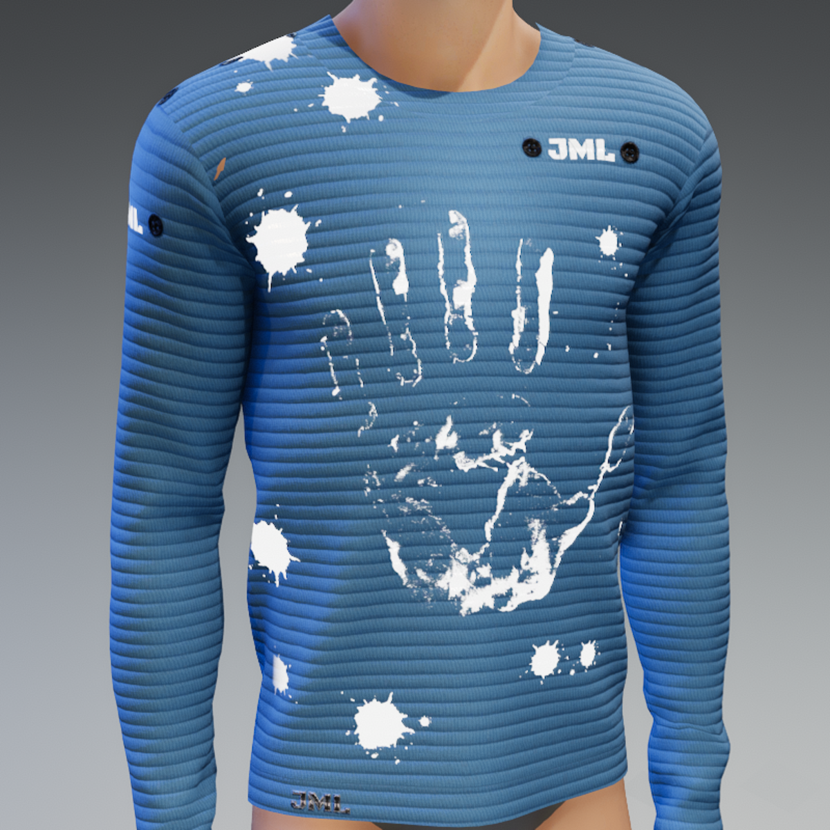 ABIUD SHIRT_ LIGHT BLUE EMISSIVE