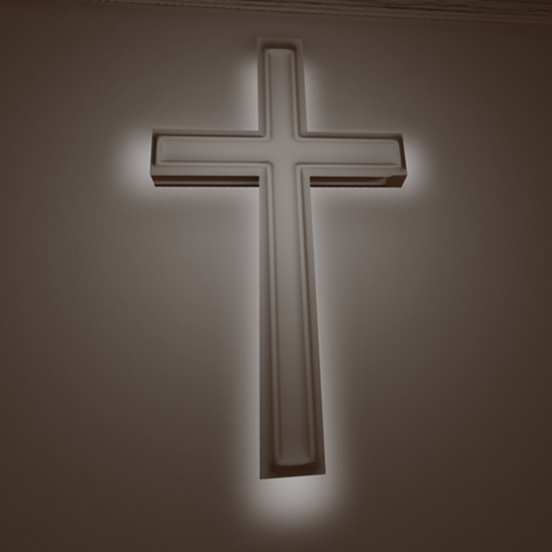 Backlit Wall Cross