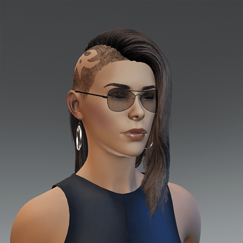 TKA Half shaved hair