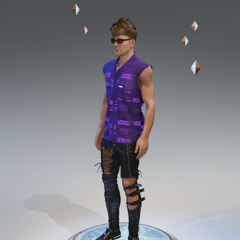 MIKAL SHIRT VIOLET EMISSIVE