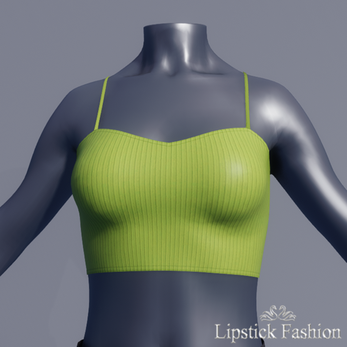 L.F. SOLANGE TOP VERT PISTACHE