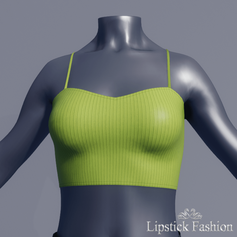 L.F. SOLANGE TOP VERT PISTACHE