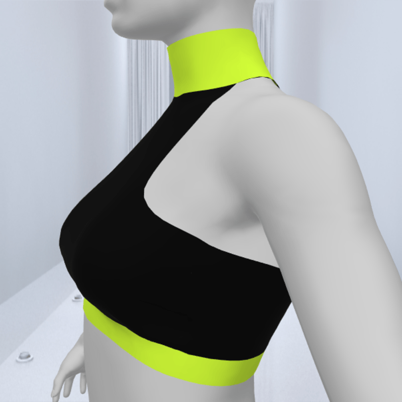 Yellow Sport Workout Top