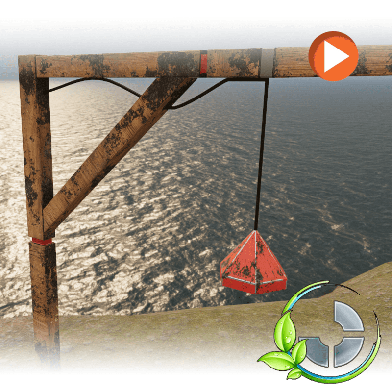 Animated Light Pole WOOD Set