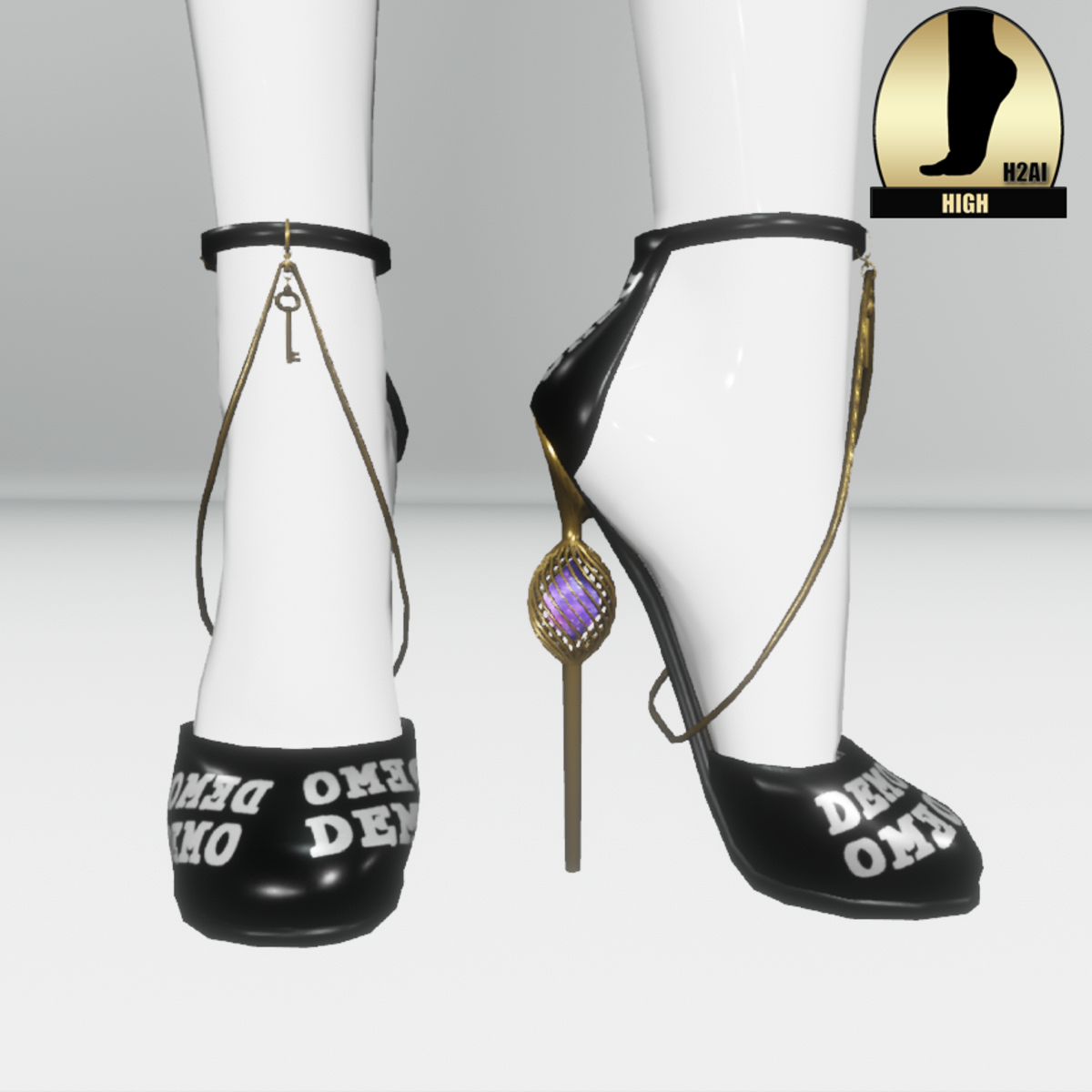 Galaxy cage heels for the h2ai high- demo