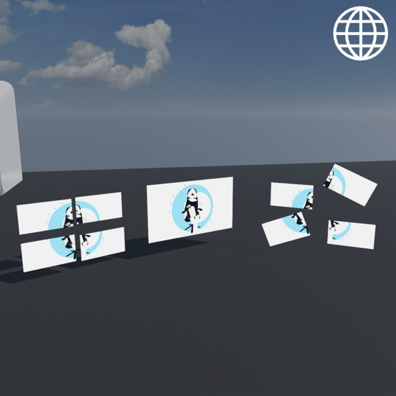 quad split Screens 16x9