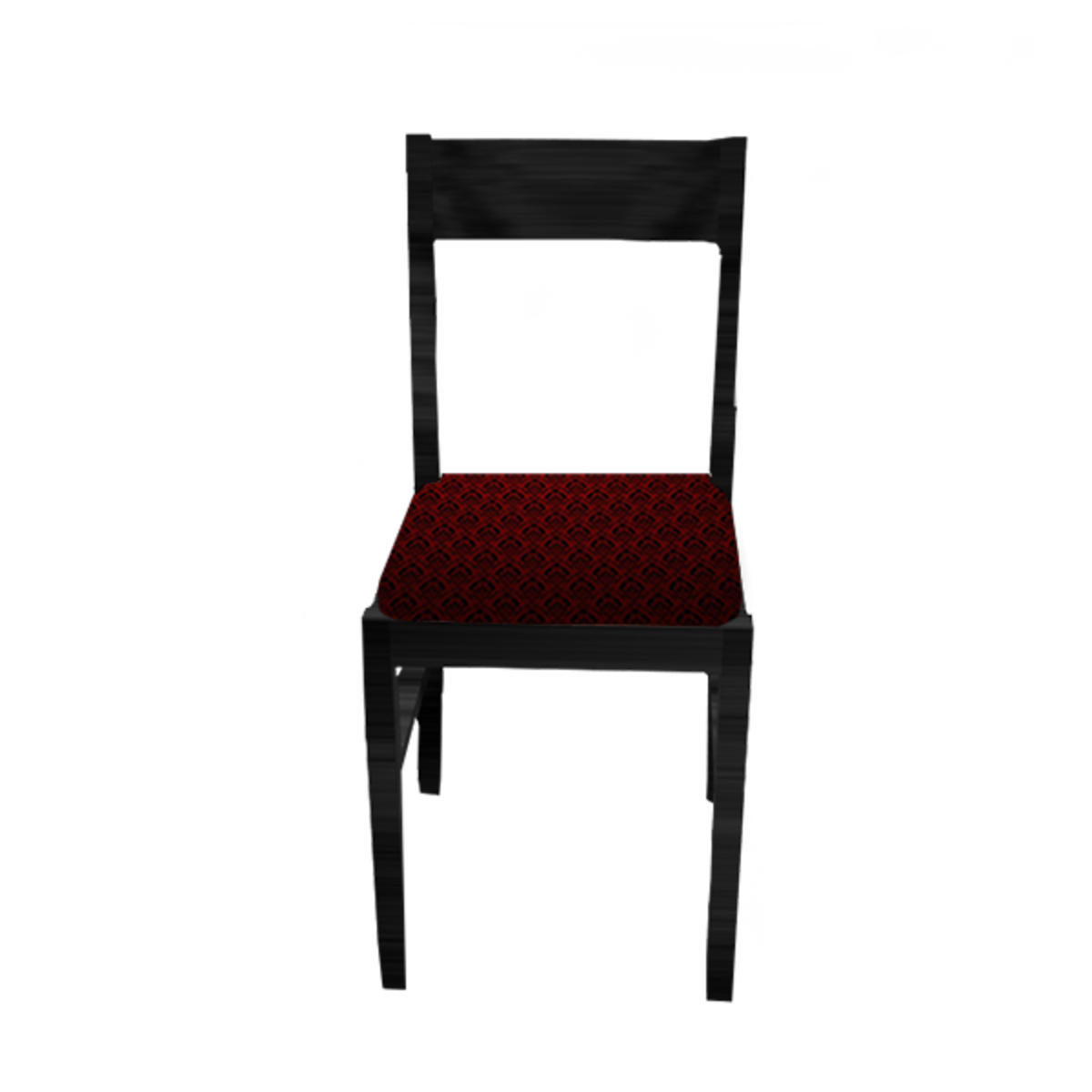 chaise en bois noir/Black medieval wooden table