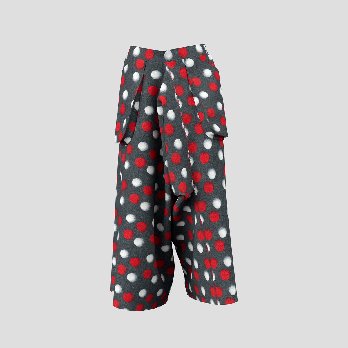 Trailblazing Pants with red and white spots