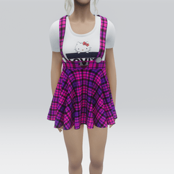 Cute Skirt with Suspenders 05