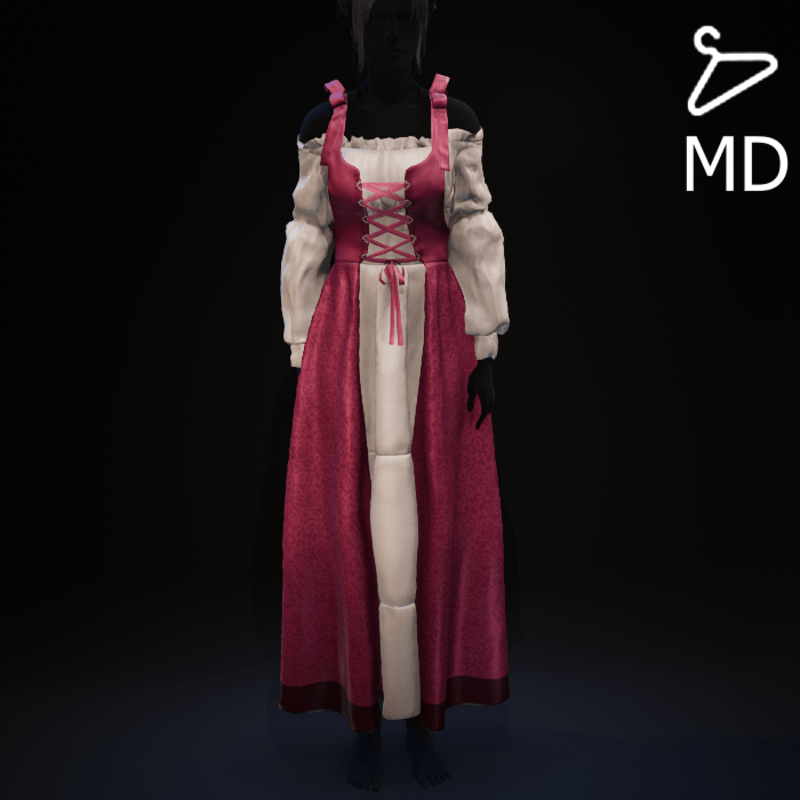 Magenta - Medieval Dress