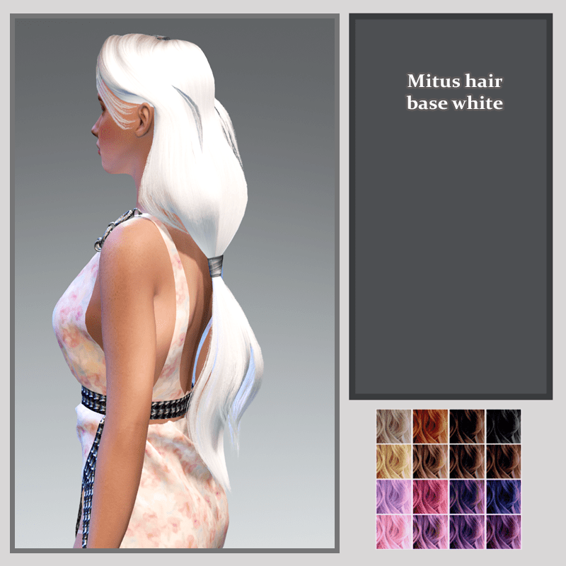 mitus hair-base white