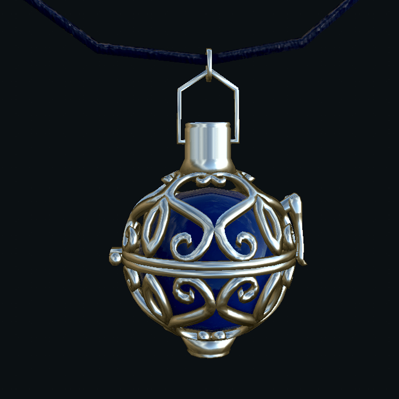 Necklace The Engelrufer-Heart-24 (angel caller), 24mm Diameter