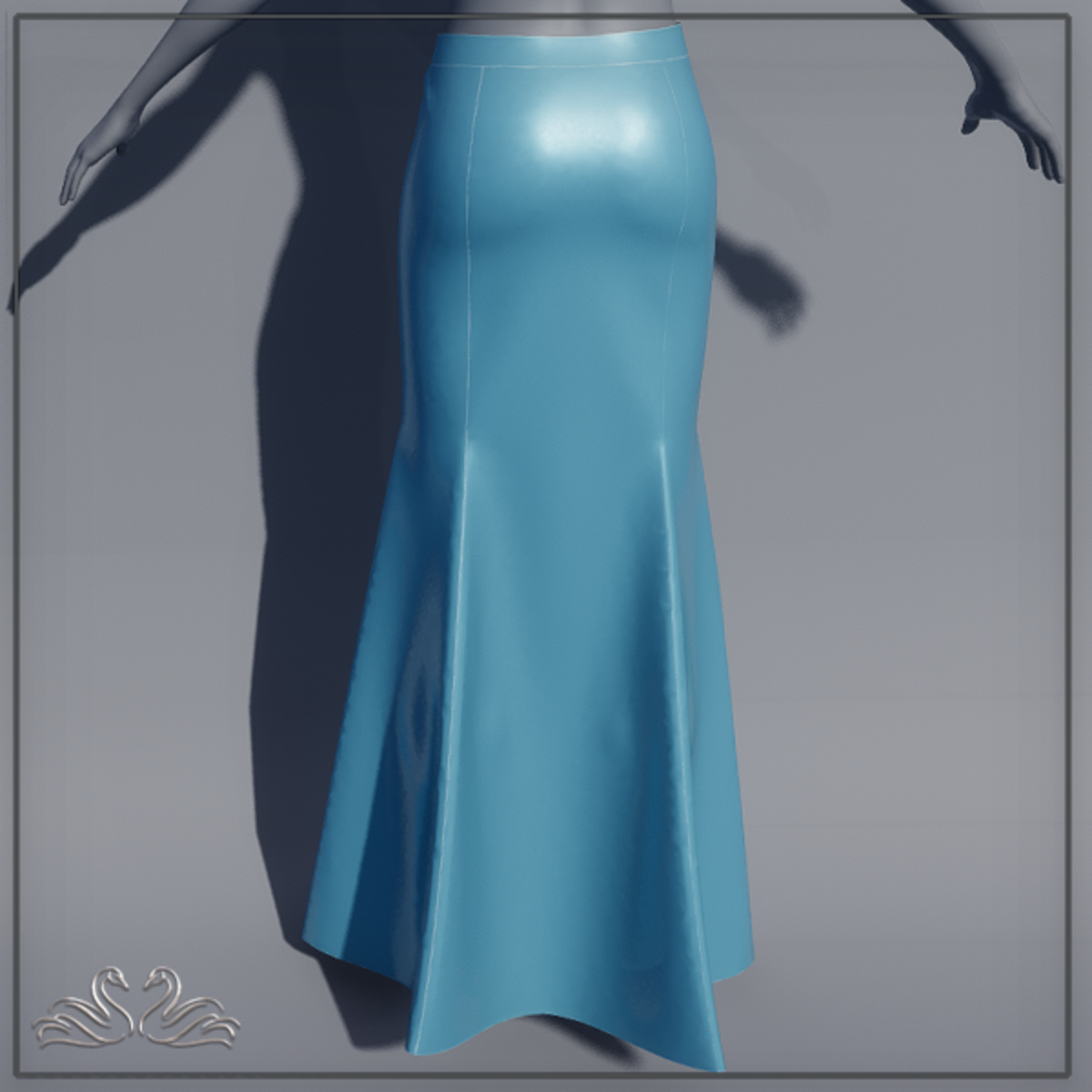 SOPHIA MERMAID SKIRT TURQUOISE