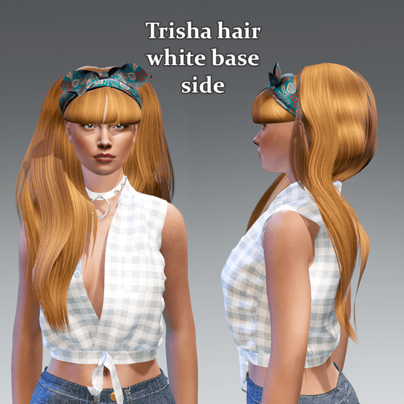 trisha hair side-floral bow