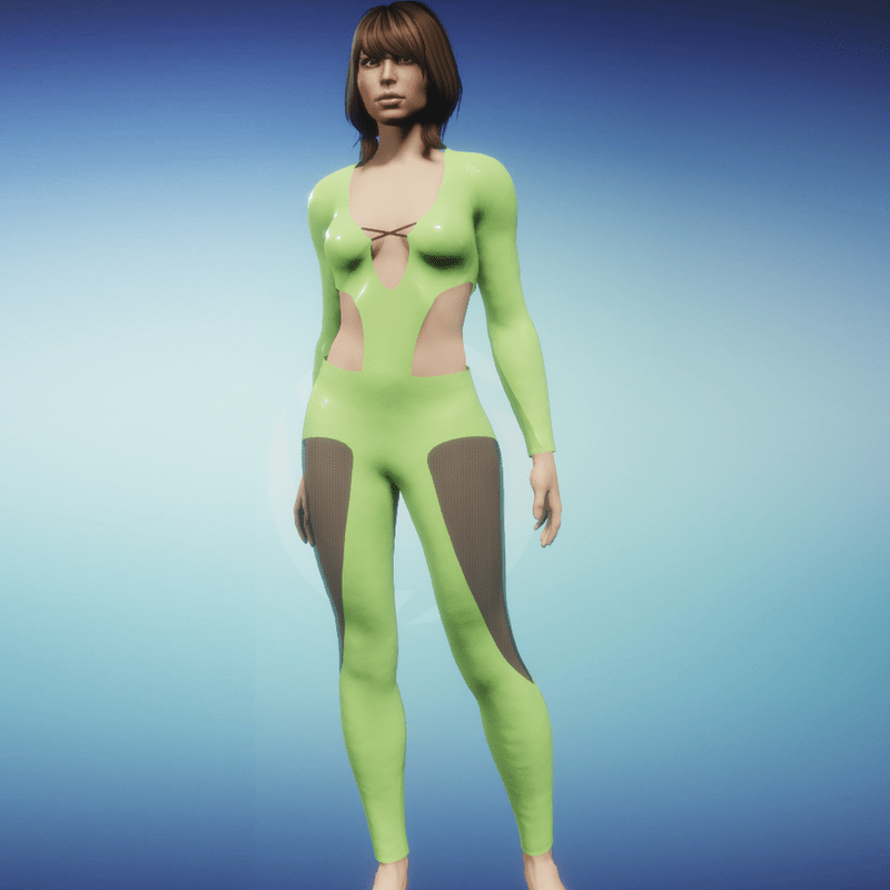 Catsuit Carla latex mint