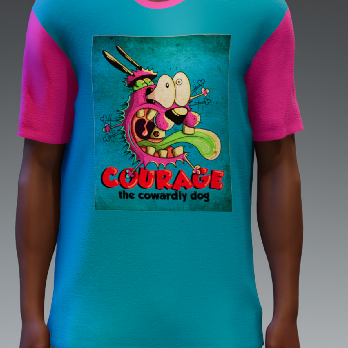 Courage Inspired Fan Art T-Shirt
