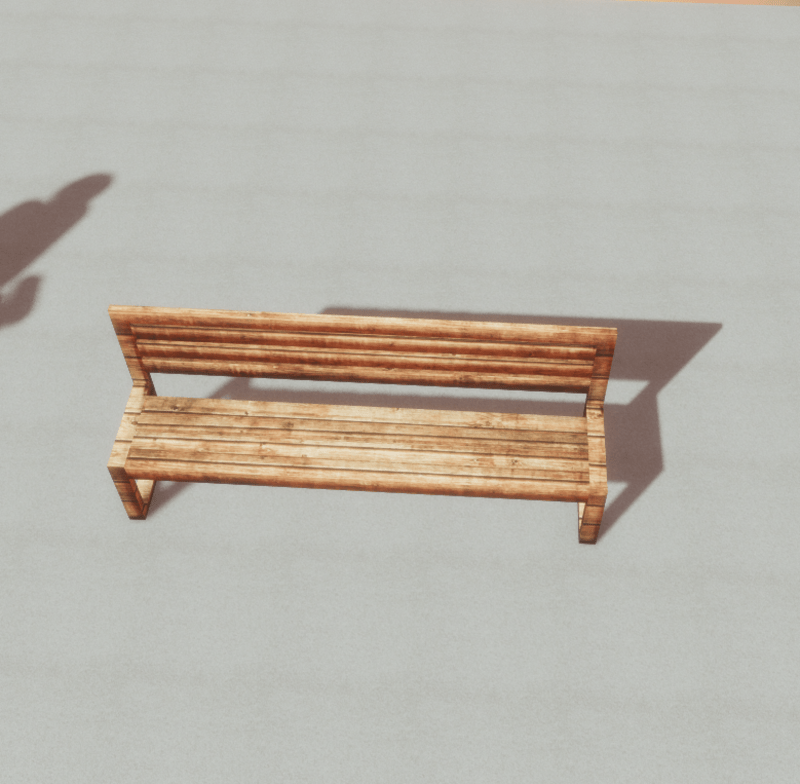 Furniture - woodenBench