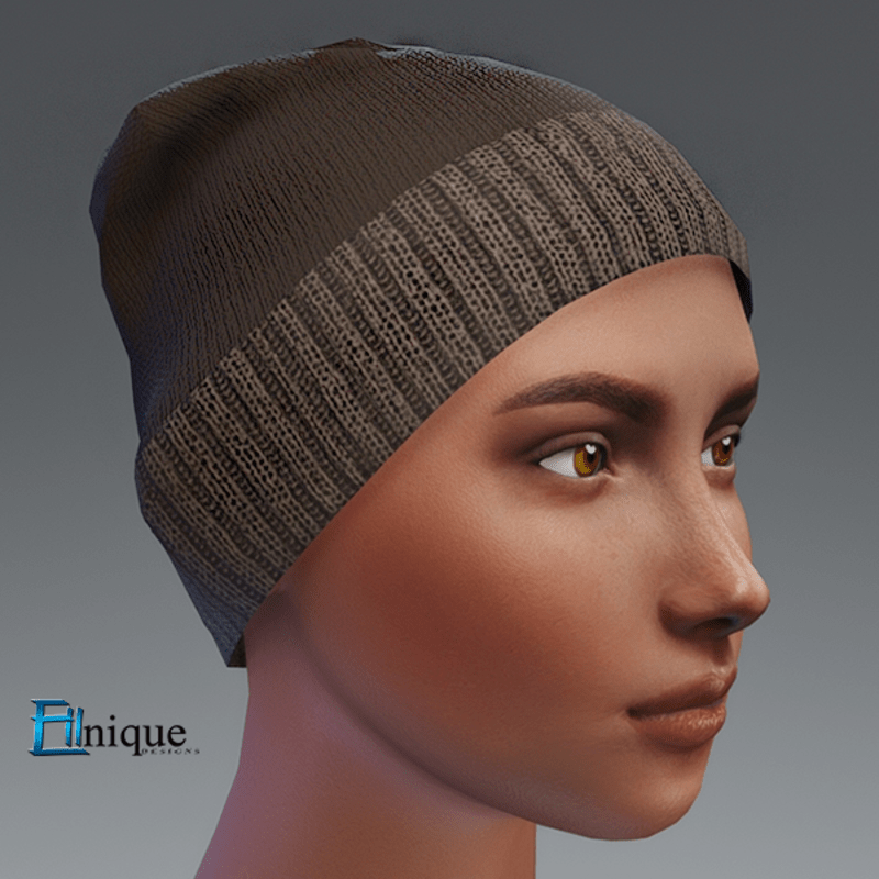 Brown Womens Beanie