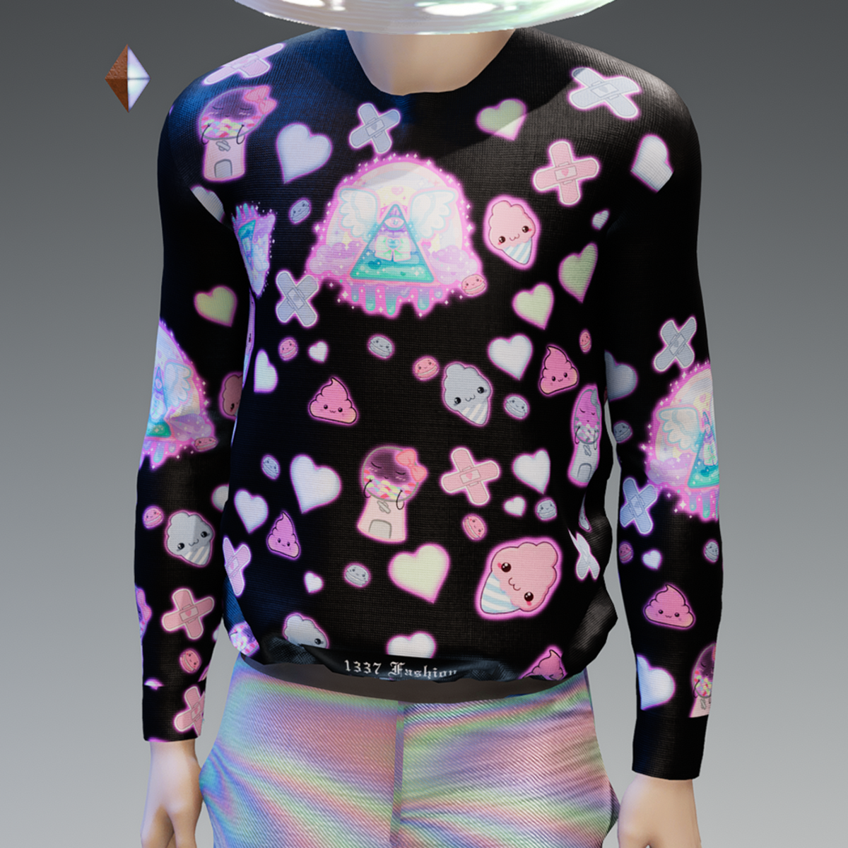 Kawaii Pastel Goth Sweatshirt