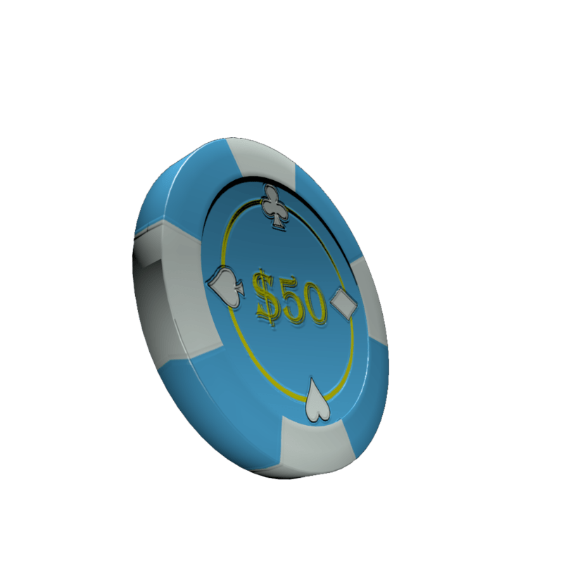 Poker chip 50 (colision)
