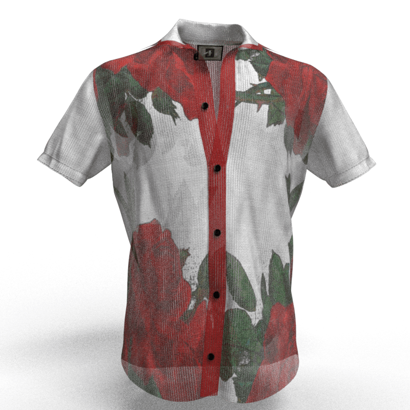 Rose Linen Shirt male