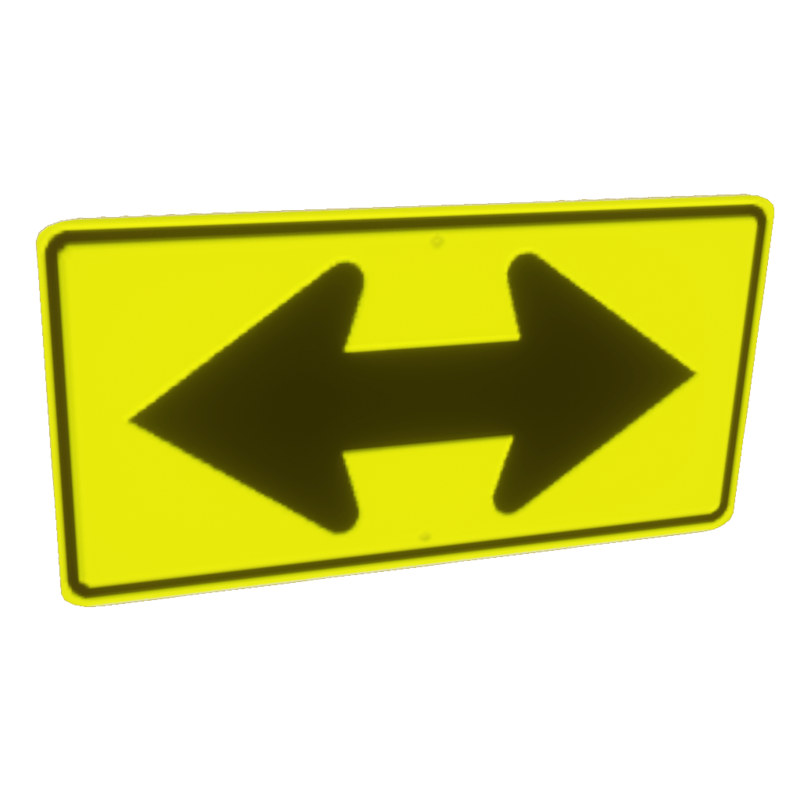 Arrow Both Ways - Street Sign